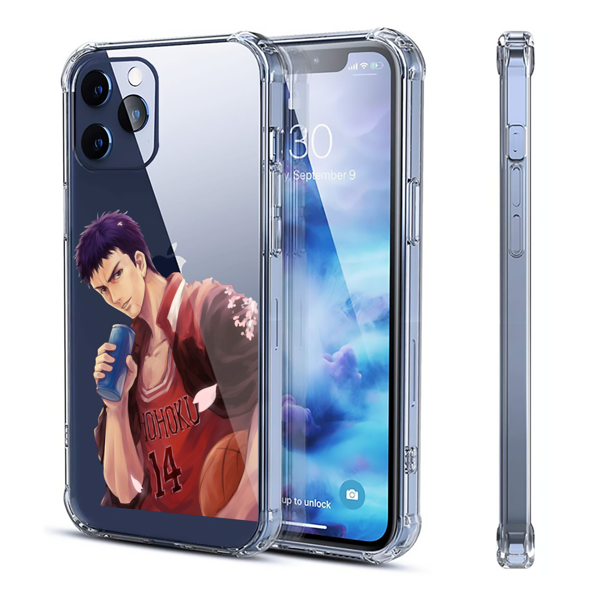 （画像用） SLAM DUNK／スラムダンク 【iPhone 12シリーズ対応】透明スマホケース（クリアソフトケース）